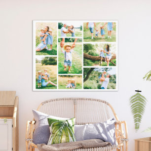 Erstellen Sie Ihre eigene Familienfoto-Collage mit Leinwanddruck