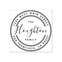 Erstellen Sie Ihre eigene Familienname Round-Rücks