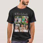 Erstellen Sie Ihre eigene Familienurlaub 4-Foto-Co T-Shirt (Vorderseite)