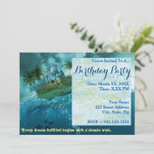 Erstellen Sie Ihre eigene Fantasie Geburtstagspart Einladung (Stehend Vorderseite)