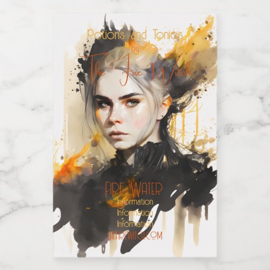 Erstellen Sie Ihre eigene Fantasie-Hexe Lebensmitteletikett (Einzelnes Label)