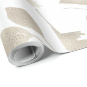 Erstellen Sie Ihre eigene Farbauswahl Gold Foliage Geschenkpapier (Rolleneckpunkt)