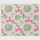 Erstellen Sie Ihre eigene Farbauswahl Pfefferminzb Geschenkpapier (Flach)