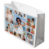 Erstellen Sie Ihre eigene Farbe für 15 Collagen. Große Geschenktüte (Rückseite Schrägansicht)