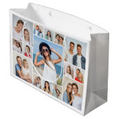 Erstellen Sie Ihre eigene Farbe für 15 Collagen. Große Geschenktüte (Rückseite Schrägansicht)