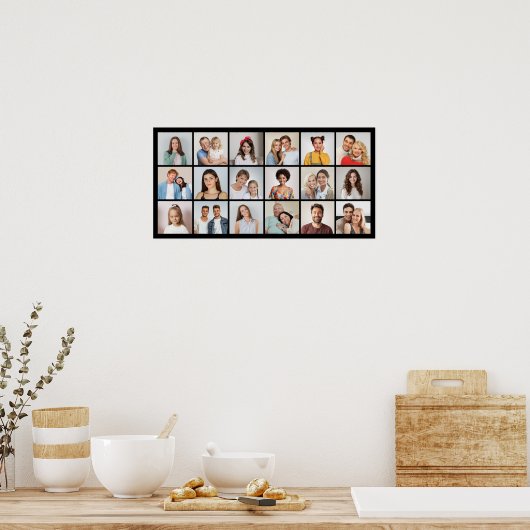 Erstellen Sie Ihre eigene Farbe für 18 Collage bea Poster (Küche)