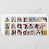 Erstellen Sie Ihre eigene Farbe für 21 Collage. Einladung (Vorne/Hinten)