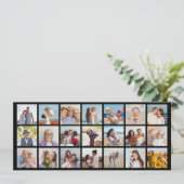 Erstellen Sie Ihre eigene Farbe für 21 Collage. Einladung (Stehend Vorderseite)