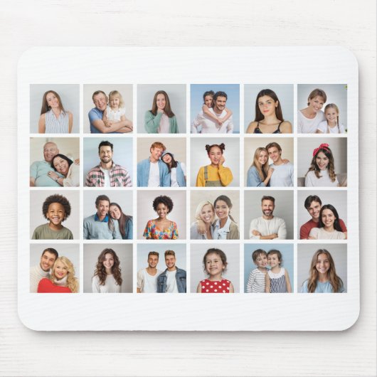 Erstellen Sie Ihre eigene Farbe für 24 Collagen. Mousepad (Vorne)