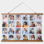 Erstellen Sie Ihre eigene Farbe für 24 Collagen. Wandteppich Mit Holzrahmen (Vorne)