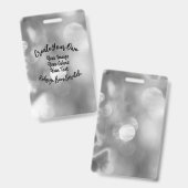 Erstellen Sie Ihre eigene Farbe/Ihr eigenes Design Ausweis (Front & Back)