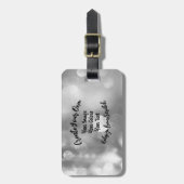 Erstellen Sie Ihre eigene Farbe/Ihr eigenes Design Gepäckanhänger (Vorderseite vertikal)