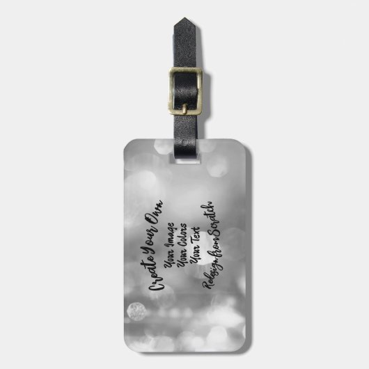 Erstellen Sie Ihre eigene Farbe/Ihr eigenes Design Gepäckanhänger (Vorderseite vertikal)