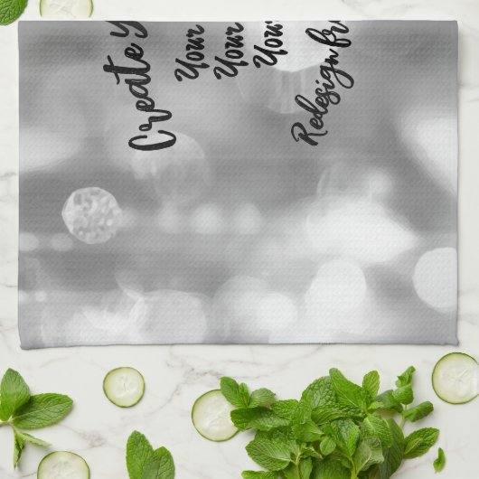 Erstellen Sie Ihre eigene Farbe/Ihr eigenes Design Geschirrtuch (Gefaltet)