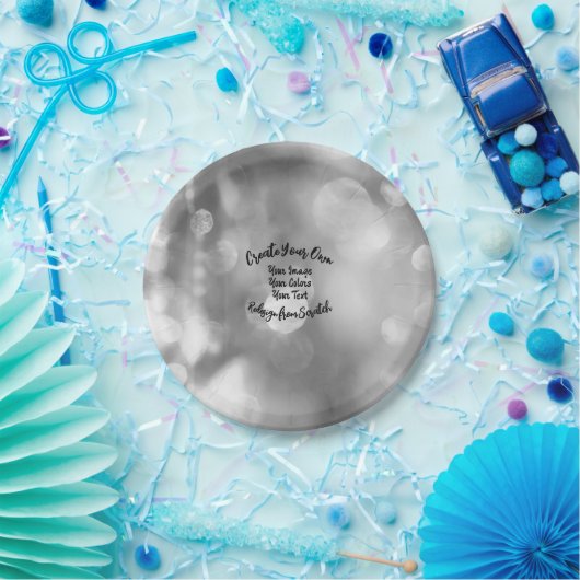 Erstellen Sie Ihre eigene Farbe/Ihr eigenes Design Pappteller (Party)