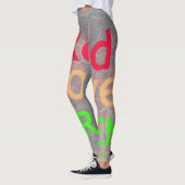 Erstellen Sie Ihre eigene Farbe Rot Golden Green R Leggings (Links)