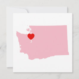 Erstellen Sie Ihre eigene Farbe Washington Wedding Einladung