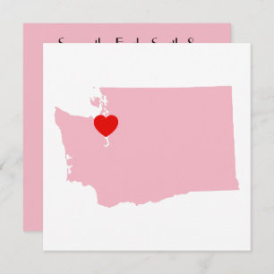 Erstellen Sie Ihre eigene Farbe Washington Wedding Einladung