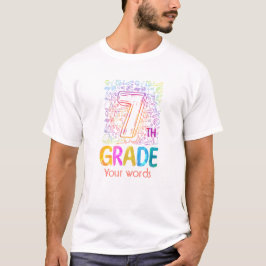 Erstellen Sie Ihre eigene farbenfrohe 7. Klasse T-Shirt