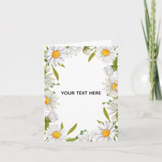 Erstellen Sie Ihre eigene farbenfrohe Blumenborder Dankeskarte