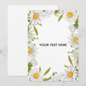 Erstellen Sie Ihre eigene farbenfrohe Blumenborder Save The Date (Vorne/Hinten)