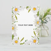 Erstellen Sie Ihre eigene farbenfrohe Blumenborder Save The Date (Stehend Vorderseite)