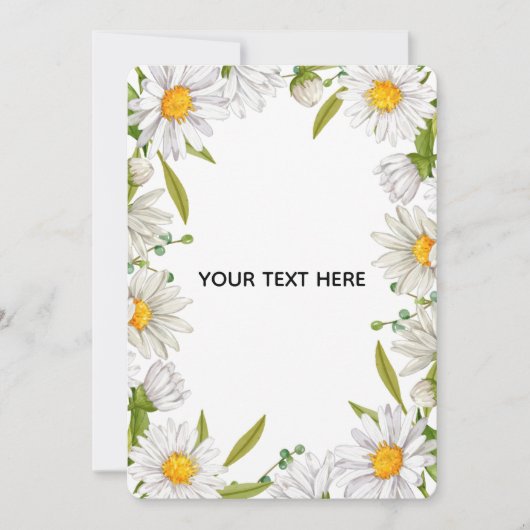 Erstellen Sie Ihre eigene farbenfrohe Blumenborder Save The Date (Vorderseite)