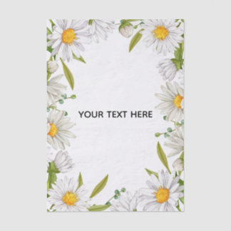 Erstellen Sie Ihre eigene farbenfrohe Blumenborder Seidenpapier