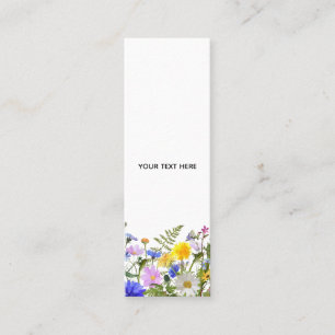 Erstellen Sie Ihre eigene farbenfrohe Flora Mini Visitenkarte