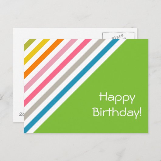 Erstellen Sie Ihre eigene farbenfrohe Pastellkarte Postkarte (Vorne/Hinten)