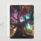 Erstellen Sie Ihre eigene farbenfrohe Rainbow Tree Einladung (Rückseite)