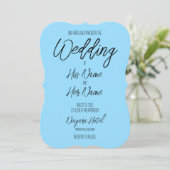 Erstellen Sie Ihre eigene Farbhochzeit. Einladung (Stehend Vorderseite)