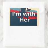 Erstellen Sie Ihre eigene farbige Veränderung, die Rechteckiger Aufkleber (Tasche)