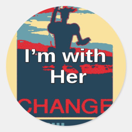 Erstellen Sie Ihre eigene farbige Veränderung, die Runder Aufkleber (Vorderseite)