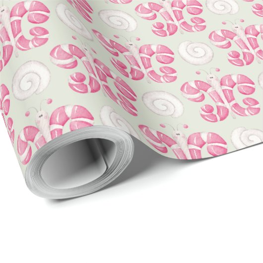 Erstellen Sie Ihre eigene Farbwahl Pfefferminzschm Geschenkpapier (Rolleneckpunkt)