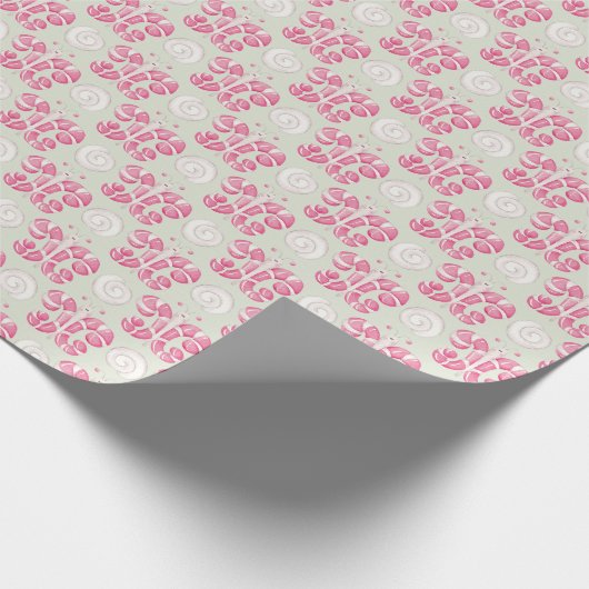 Erstellen Sie Ihre eigene Farbwahl Pfefferminzschm Geschenkpapier (Ecke)