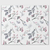 Erstellen Sie Ihre eigene Farbwahl Rot und Grau He Geschenkpapier (Flach)