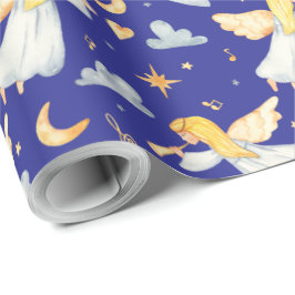 Erstellen Sie Ihre eigene Farbwahl Trumpf Engel Geschenkpapier