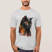 Erstellen Sie Ihre eigene feine schwarze Katze T-Shirt (Vorderseite)