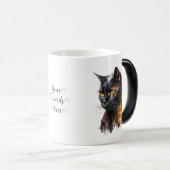Erstellen Sie Ihre eigene feine schwarze Katze Verwandlungstasse (VorderseiteRechts)