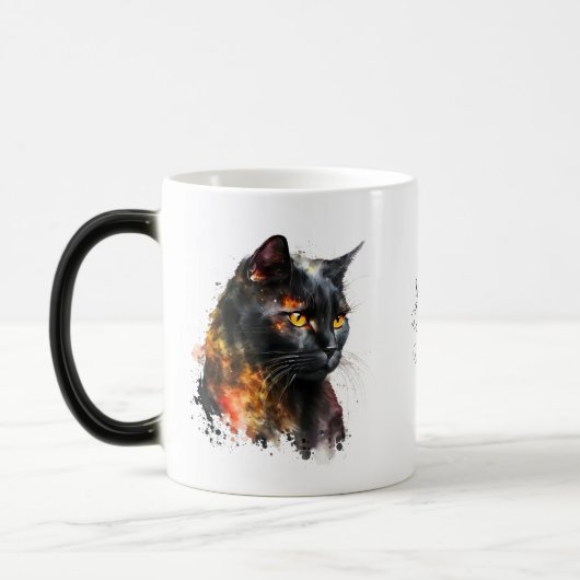 Erstellen Sie Ihre eigene feine schwarze Katze Verwandlungstasse (Links)