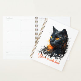 Erstellen Sie Ihre eigene, feine schwarze Katzenbü Planer