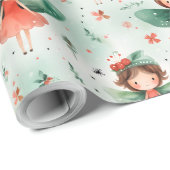 Erstellen Sie Ihre eigene Ferienfamilie Geschenkpapier (Rolleneckpunkt)