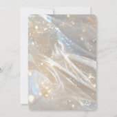 Erstellen Sie Ihre eigene fesselnde Elfenbeinweiße Einladung (Rückseite)