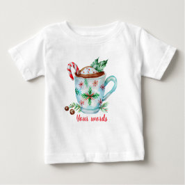Erstellen Sie Ihre eigene festliche Hot Chocolate Baby T-shirt