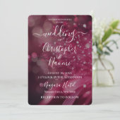 Erstellen Sie Ihre eigene fette, tiefrosa Blume Einladung (Stehend Vorderseite)