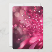 Erstellen Sie Ihre eigene fette, tiefrosa Blume Einladung (Rückseite)