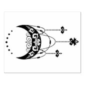 Erstellen Sie Ihre eigene Filigree Boho Moon Silho Gummistempel (Prägung)