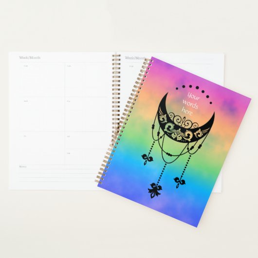 Erstellen Sie Ihre eigene Filigree Boho Moon Silho Planer (Anzeige)