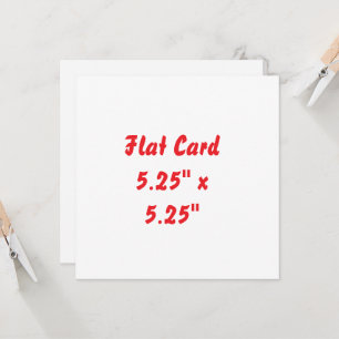Erstellen Sie Ihre eigene flache Karte 13,3 cm x 1